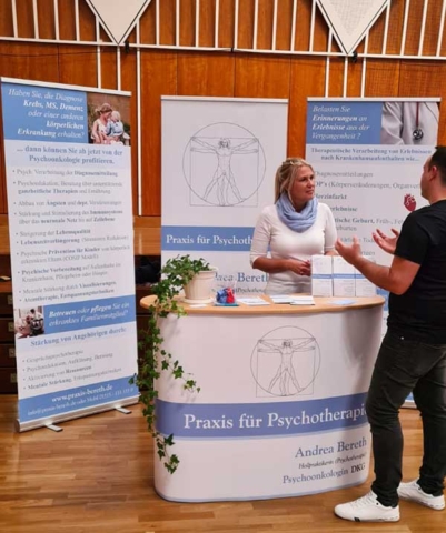 Andrea Bereth auf der Gesundheitsmesse 2022 Gesund Leben in Bietigheim Bissingen - Messebericht