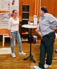 Sabrina auf der Gesundheitsmesse in Bietigheim-Bissingen 2022